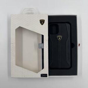 Coque Lamborghini Cuir Noir - iPhone 11 Pro