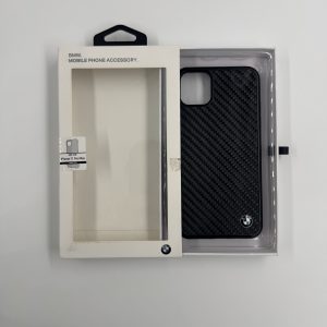 Coque BMW Officielle iPhone 11 Pro Max - Effet Carbone Noir - Protection Premium