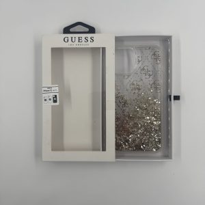 Coque Guess Glitter Stars Transparente Or – iPhone 12 Pro Max