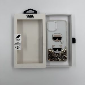 Coque Karl Lagerfeld Glitter Duo Or – iPhone 12 / 12 Pro