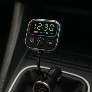 Transmetteur FM RIXUS RXBT55, compatible smartphones et tablettes