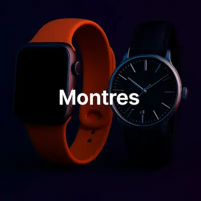 Vignette de la page d'accueil qui représente la catégorie montres